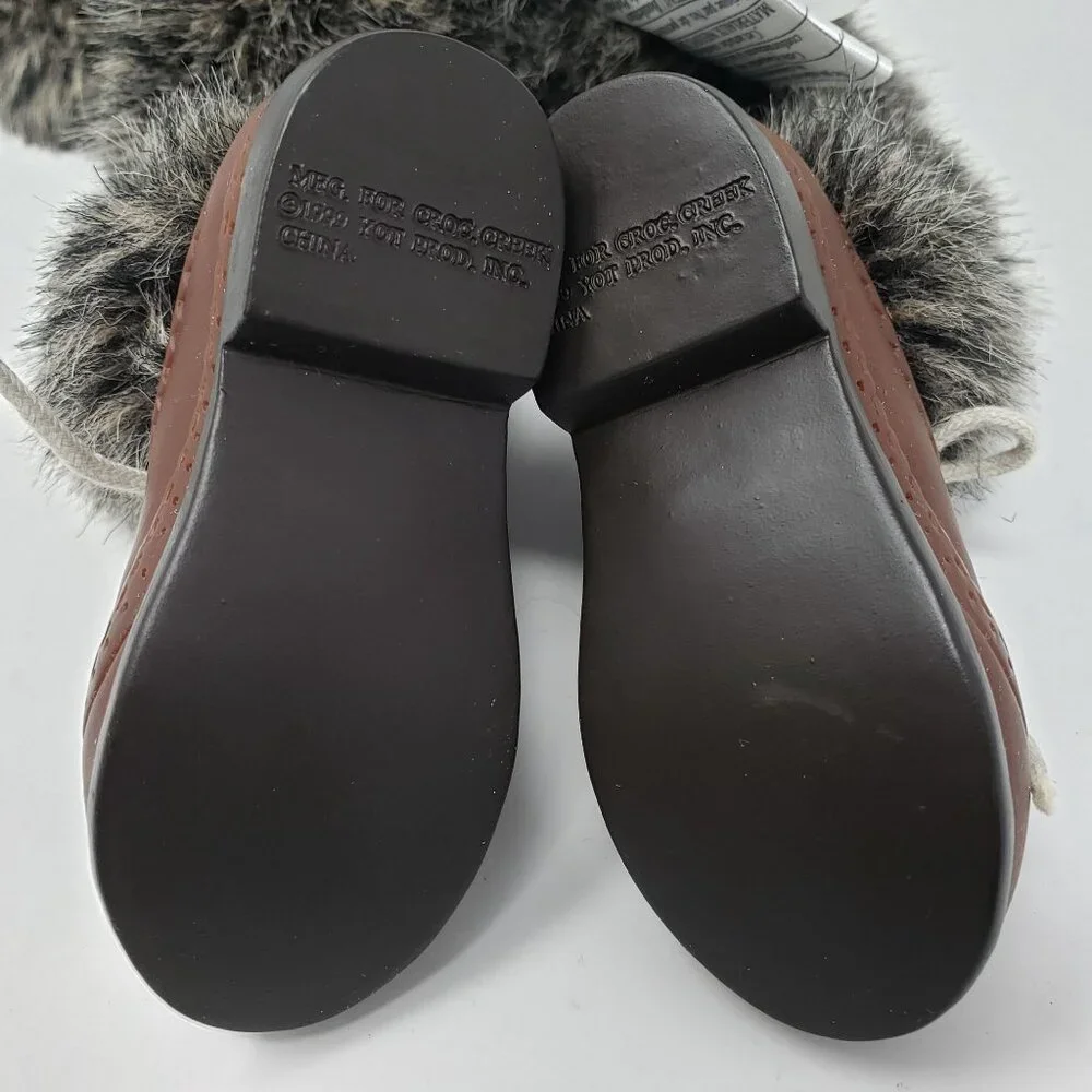 Tops & Bottoms Crocodile Creek Grizzly Bear Plush Stuffed Gray Brown with Shoes